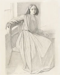 Porträt von Elizabeth Siddal, 1854-56